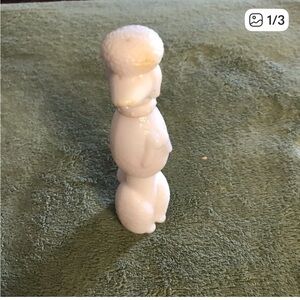 Avon White Stacked Poodle